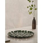 ferm LIVING Plait platter 30 cm, emerald green, decoration image