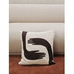 ferm LIVING Pose kuddfodral, 50 x 50 cm, kaffe - ofärgad, dekorationsbild