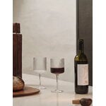 ferm LIVING Coppa da vino rosso Ripple, 2 pz., trasparente, immagine decorativa