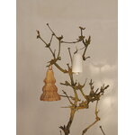 Ferm Living Geflochtene Weihnachtsglocken, 2er-Set, Naturrattan, dekorationsbild