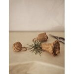 ferm LIVING Braided bell baubles, set of 3, natural rattan