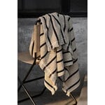 ferm LIVING Alee beach towel, 100 x 150 cm, sand - black