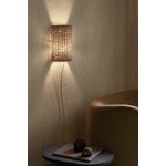 Ferm Living Dou seinävalaisimen varjostin, luonnonvärinen, näkymä 2