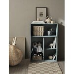 ferm LIVING Chemin de table en laine et jute Check, 70 x 180 cm, blanc cassé - naturel