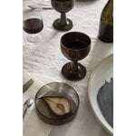 ferm LIVING Floccula keraaminen viinilasi, ruskea