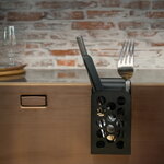 Happy Sinks Happy Sinks Cutlery Caddy, black, decoration image