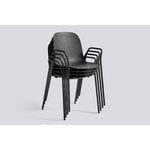HAY 13Eighty armchair, graphite black - soft black