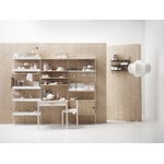 String Furniture String metal shelf, 78 x 30 cm, low, white