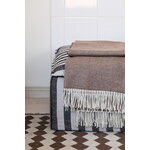 Lapuan Kankurit Elli blanket, 130 x 180 cm, white - brown, decoration image