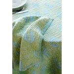 Lapuan Kankurit Kesäkukka table cloth/throw, lime - light blue