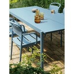 Muuto Table Linear Steel, 200 x 75 cm, bleu pâle