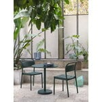 Muuto Linear Steel Café table, 70 cm, dark green, decoration image