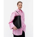 Marimekko Gratha Tote shoulder bag, black leather, view 2