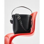 Marimekko Gratha Tote shoulder bag, black leather, view 5