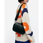 Marimekko Soft Gratha olkalaukku, musta nahka, näkymä 2