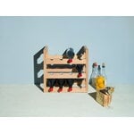 Massproductions Silo stackable wine rack, oiled ash