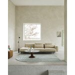 Muuto Midst coffee table, grey marble - dark red, decoration image