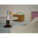 Muuto Midst coffee table, grey marble - dark red, decoration image