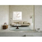 Muuto Midst coffee table, grey marble - dark red, decoration image