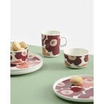 Marimekko Oiva - Unikko bowl, 2,5 dl, white - dark cherry - salmon