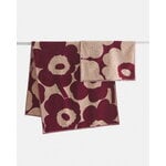 Marimekko Unikko hand towel, 50 x 70 cm, pink - dark cherry