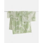 Marimekko Unikko bath towel, 70 x 150 cm, off-white - sage