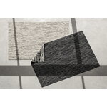 Nanimarquina Tapis Doblecara 1, noir - blanc cassé