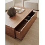 New Works Mass High coffee table with drawer, walnut