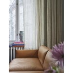 Muuto Outline sofa, 3-seater, black - Refine leather cognac, decoration image