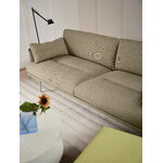 Muuto Outline Soft sofá, 3 plazas, aluminio pulido - Clay 15 marrón, imagen de decoración
