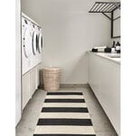 Pappelina Bob rug, 70 x 225 cm, black - vanilla, decoration image