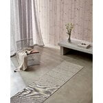 Pappelina Lea runner rug, potato - dark brown - vanilla, decoration image
