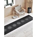 Pappelina Vera 2.0 rug, 70 x 280 cm, black - black metallic