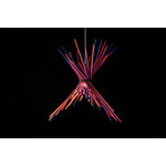 Ingo Maurer Pic-a-stic pendant, blue - orange - red, decoration image