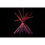 Ingo Maurer Pic-a-stic pendant, blue - orange - red, decoration image