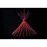 Ingo Maurer Pic-a-stic pendant, blue - orange - red, decoration image