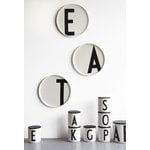 Design Letters Arne Jacobsen porcelain cup, white, A-Z, decoration image