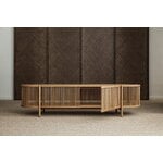 Poiat Bastone low sideboard with doors, oak