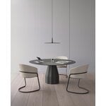 Viccarbe Burin table, 150 cm, black - lacquered black