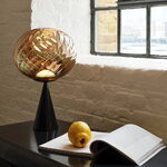 Tom Dixon Whirl Cone Fat table lamp, gold - black, decoration image
