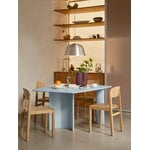 Muuto Re-norm table, 130 x 120 cm, light blue, decoration image