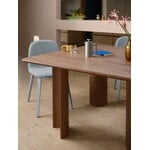 Muuto Re-norm table, 130 x 120 cm, lacquered walnut, decoration image