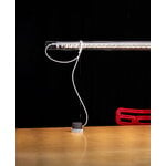 Ingo Maurer Tubular Balance table lamp, white - white cable, decoration image