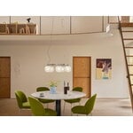 Muuto Rime chandelier, gris aluminio, imagen de decoración