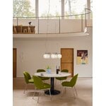 Muuto Rime chandelier, gris aluminio, imagen de decoración