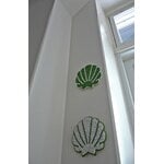 MUM's Shell seinäkoriste, valkoinen - vihreä, sisustuskuva