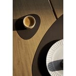 LIND DNA Tovaglietta Curve, 37 x 44 cm, nocciola in pelle Corduroy, immagine decorativa