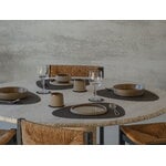 LIND DNA Tovaglietta Curve, 37 x 44 cm, nocciola in pelle Corduroy, immagine decorativa
