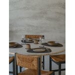 LIND DNA Tovaglietta Curve, 37 x 44 cm, nocciola in pelle Corduroy, immagine decorativa