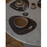 LIND DNA Tovaglietta Curve, 37 x 44 cm, nocciola in pelle Corduroy, immagine decorativa
